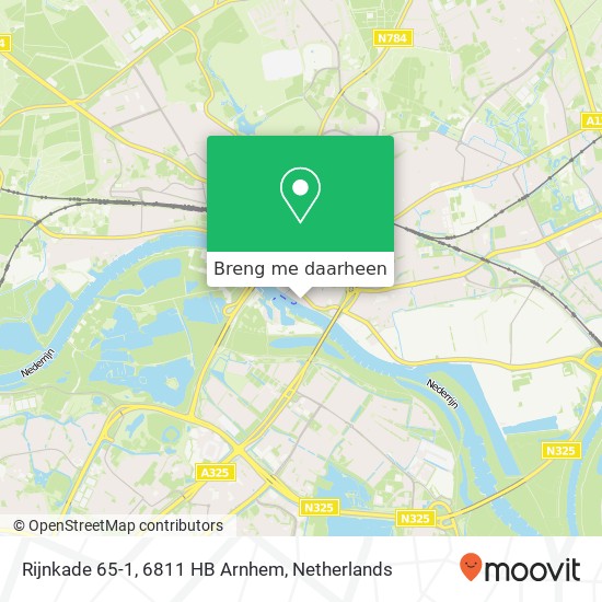 Rijnkade 65-1, 6811 HB Arnhem kaart