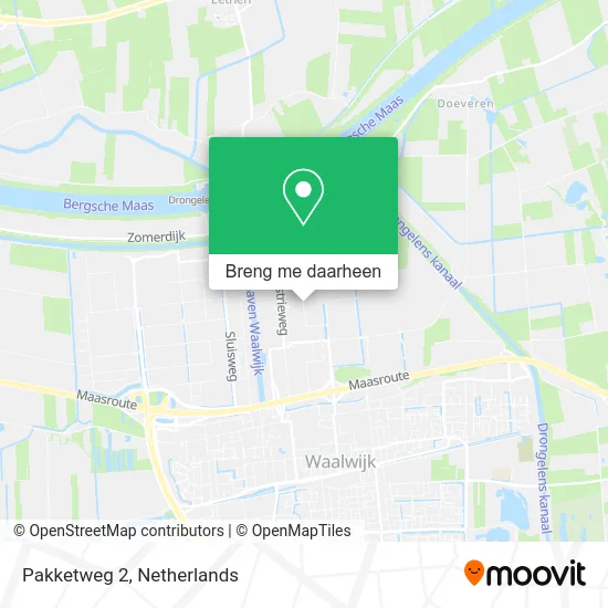 Pakketweg 2 kaart