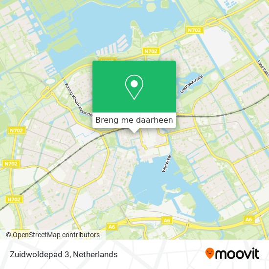 Zuidwoldepad 3 kaart