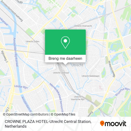 CROWNE PLAZA HOTEL-Utrecht Central Station kaart