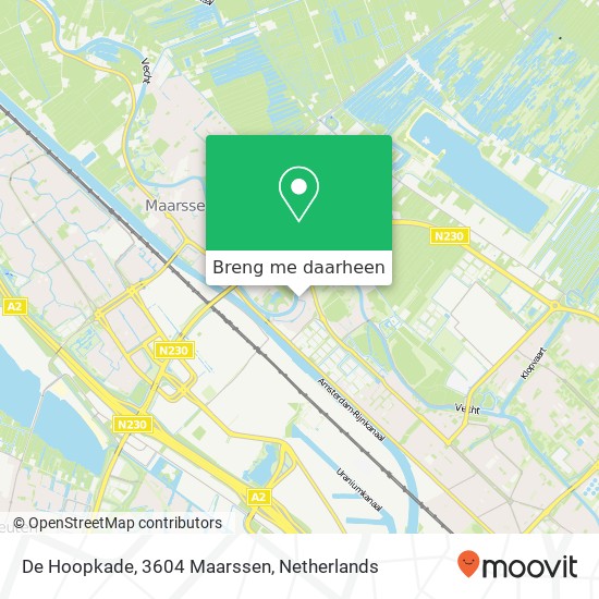 De Hoopkade, 3604 Maarssen kaart