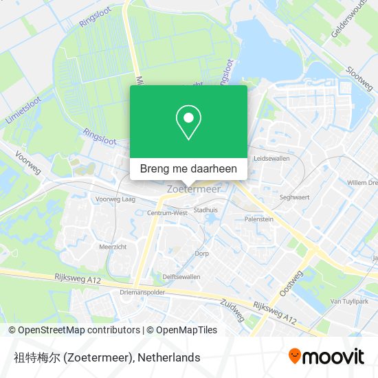 祖特梅尔 (Zoetermeer) kaart
