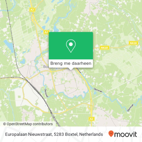 Europalaan Nieuwstraat, 5283 Boxtel kaart