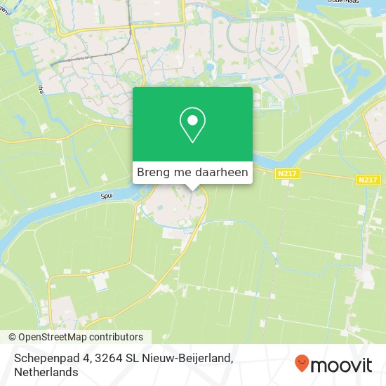 Schepenpad 4, 3264 SL Nieuw-Beijerland kaart