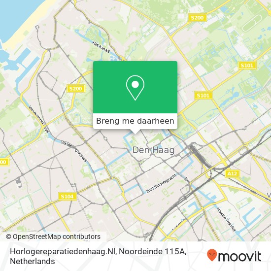 Horlogereparatiedenhaag.Nl, Noordeinde 115A kaart