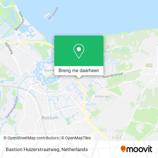 Bastion Huizerstraatweg kaart