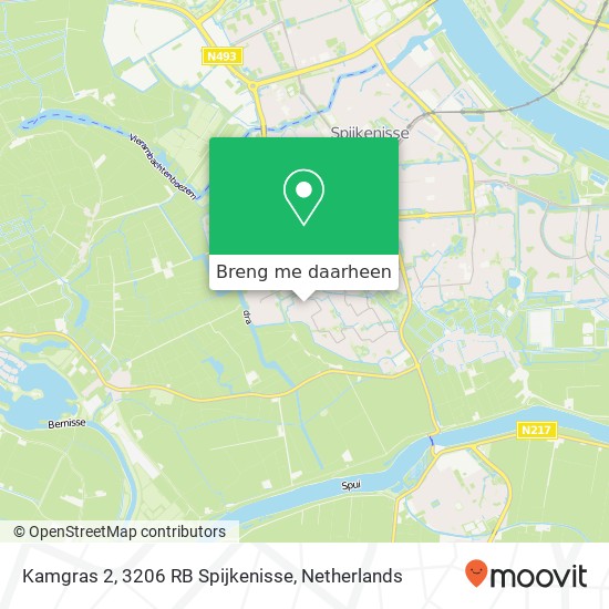 Kamgras 2, 3206 RB Spijkenisse kaart