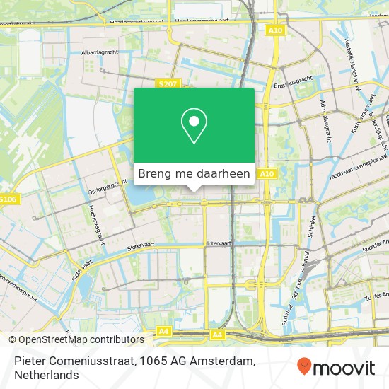 Pieter Comeniusstraat, 1065 AG Amsterdam kaart