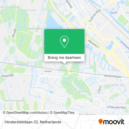 Hindersteinlaan 32 kaart