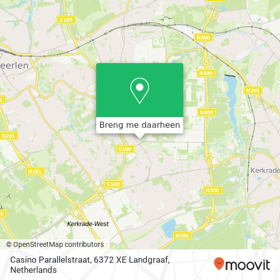 Casino Parallelstraat, 6372 XE Landgraaf kaart