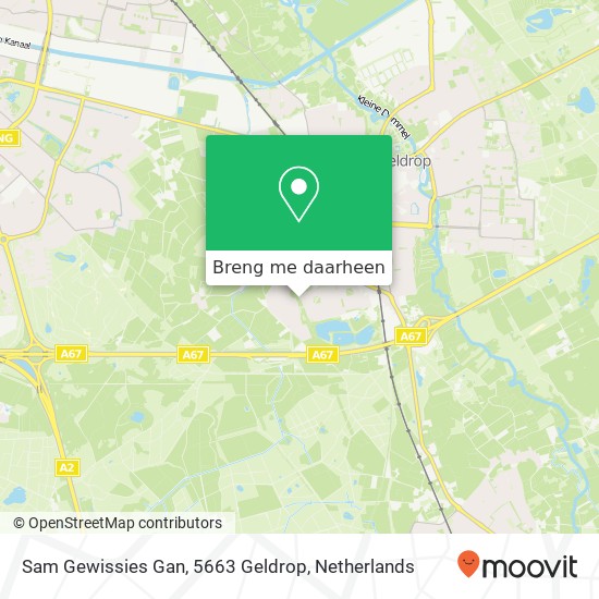 Sam Gewissies Gan, 5663 Geldrop kaart