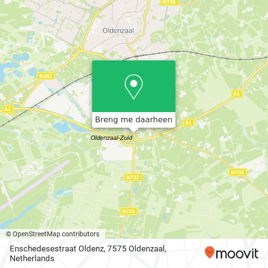 Enschedesestraat Oldenz, 7575 Oldenzaal kaart