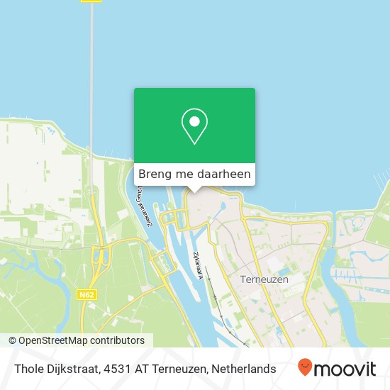 Thole Dijkstraat, 4531 AT Terneuzen kaart