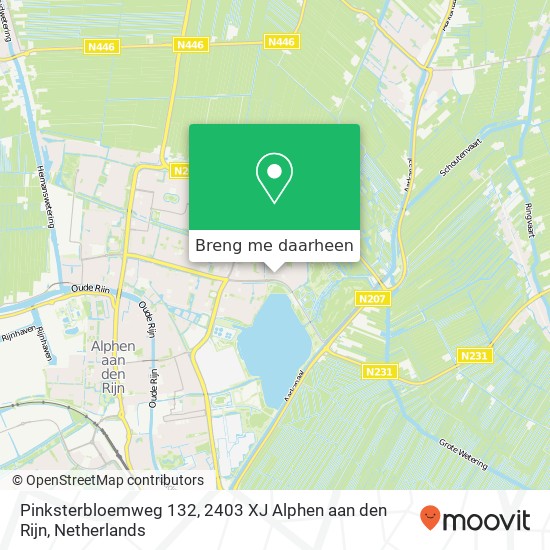 Pinksterbloemweg 132, 2403 XJ Alphen aan den Rijn kaart