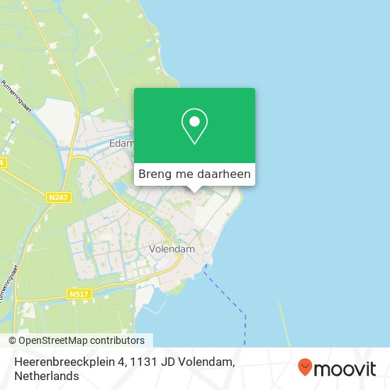 Heerenbreeckplein 4, 1131 JD Volendam kaart