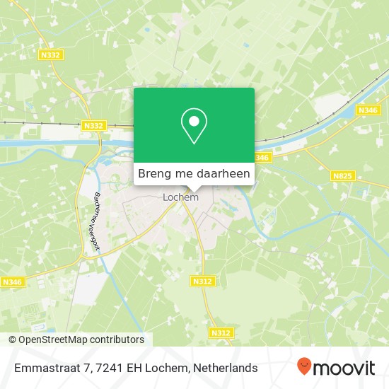 Emmastraat 7, 7241 EH Lochem kaart