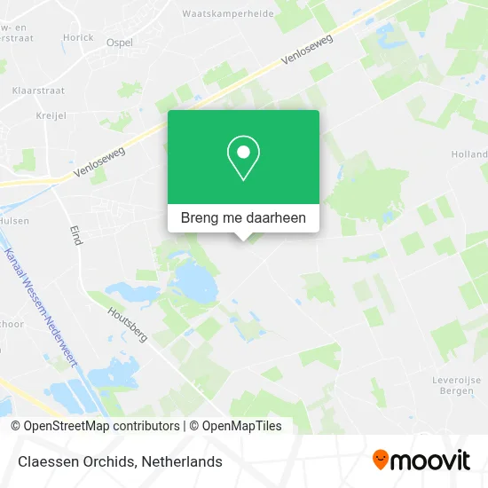Claessen Orchids, Leveroysedijk 3 kaart