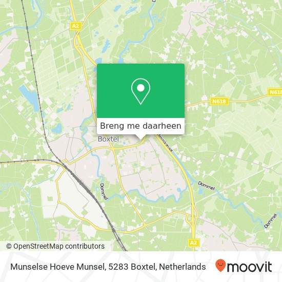 Munselse Hoeve Munsel, 5283 Boxtel kaart