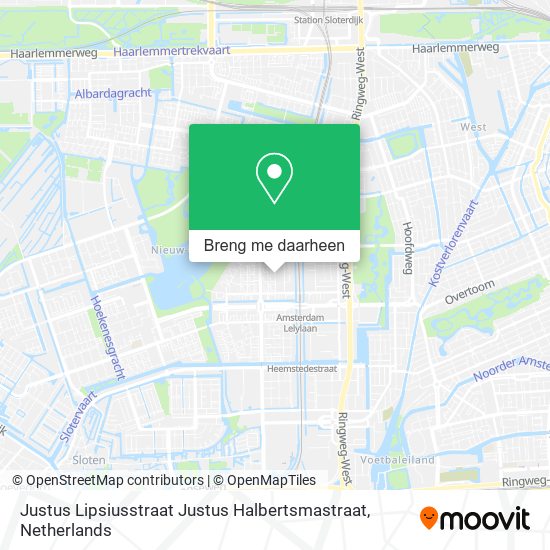 Justus Lipsiusstraat Justus Halbertsmastraat kaart