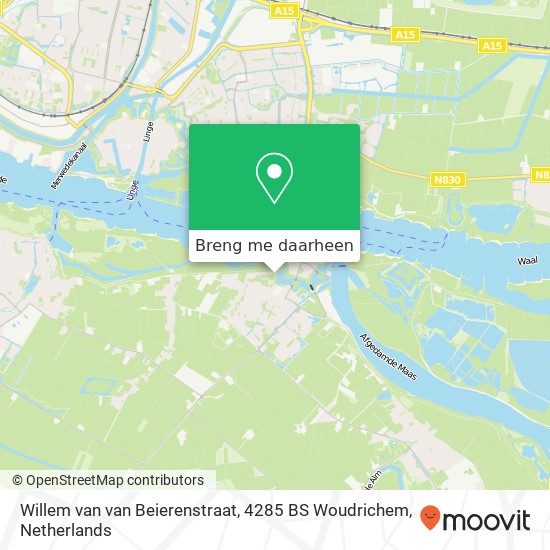 Willem van van Beierenstraat, 4285 BS Woudrichem kaart