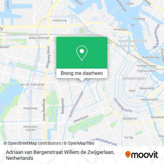 Adriaan van Bergenstraat Willem de Zwijgerlaan kaart