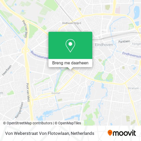 Von Weberstraat Von Flotowlaan kaart