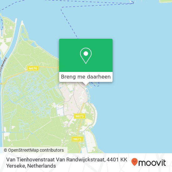 Van Tienhovenstraat Van Randwijckstraat, 4401 KK Yerseke kaart