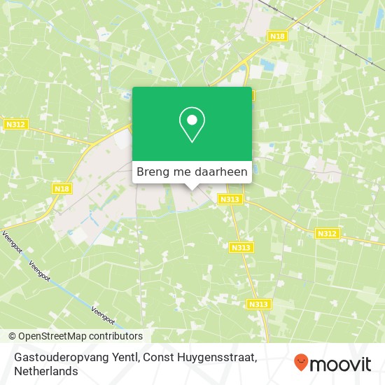 Gastouderopvang Yentl, Const Huygensstraat kaart