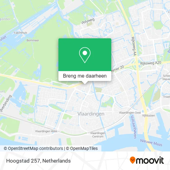 Hoogstad 257 kaart