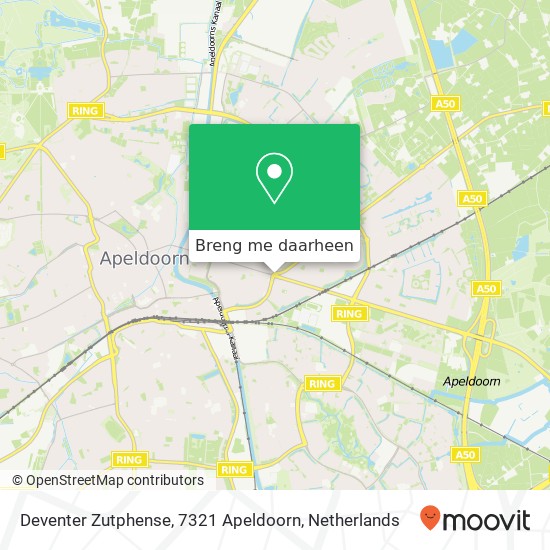 Deventer Zutphense, 7321 Apeldoorn kaart
