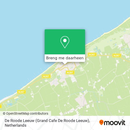 De Roode Leeuw (Grand Cafe De Roode Leeuw) kaart