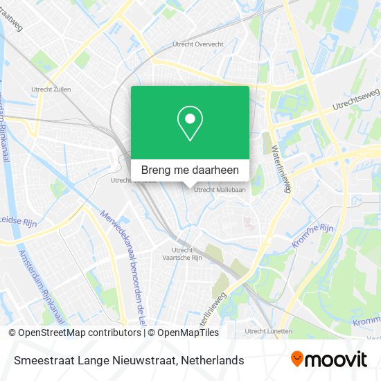 Smeestraat Lange Nieuwstraat kaart