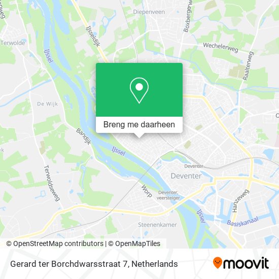 Gerard ter Borchdwarsstraat 7 kaart
