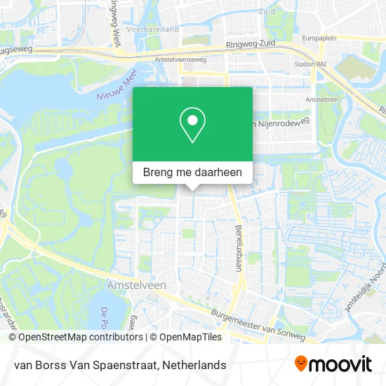 van Borss Van Spaenstraat kaart