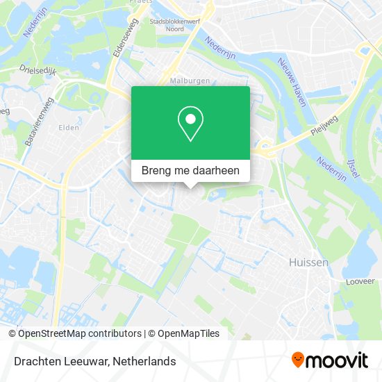 Drachten Leeuwar kaart