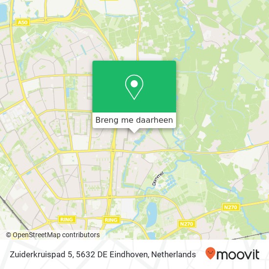 Zuiderkruispad 5, 5632 DE Eindhoven kaart