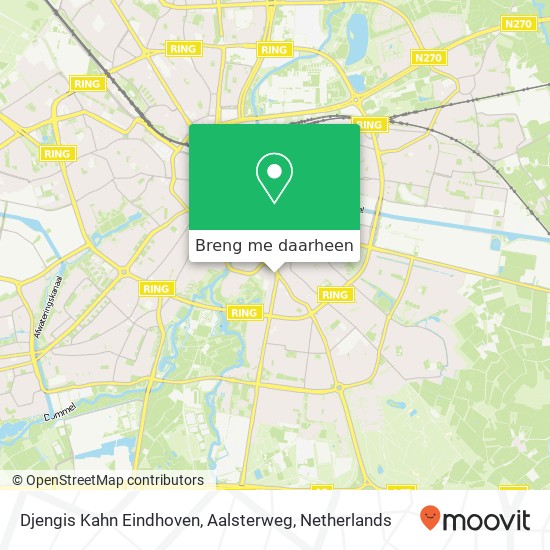 Djengis Kahn Eindhoven, Aalsterweg kaart