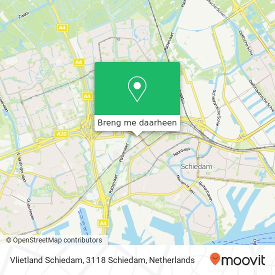 Vlietland Schiedam, 3118 Schiedam kaart