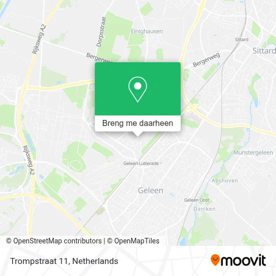 Trompstraat 11 kaart