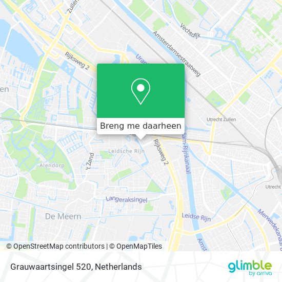 Grauwaartsingel 520 kaart