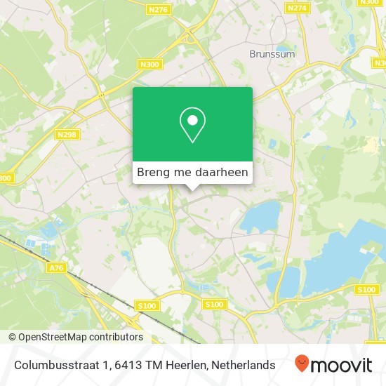 Columbusstraat 1, 6413 TM Heerlen kaart