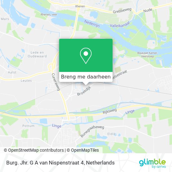 Burg. Jhr. G A van Nispenstraat 4 kaart