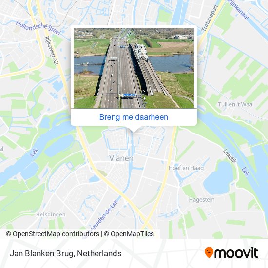 Jan Blanken Brug kaart