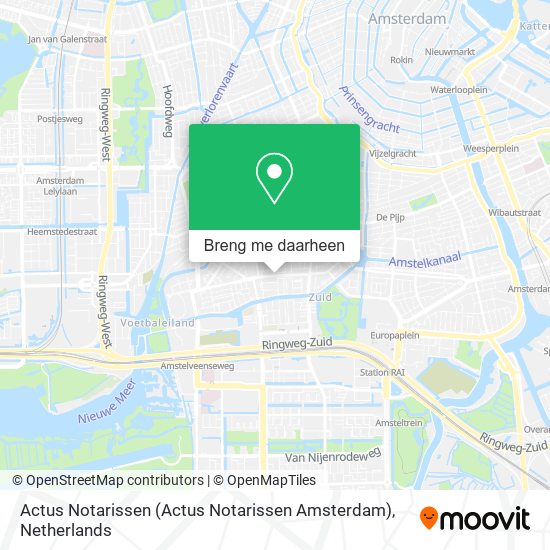 Actus Notarissen (Actus Notarissen Amsterdam) kaart