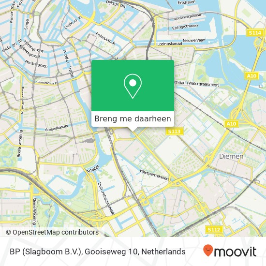 BP (Slagboom B.V.), Gooiseweg 10 kaart
