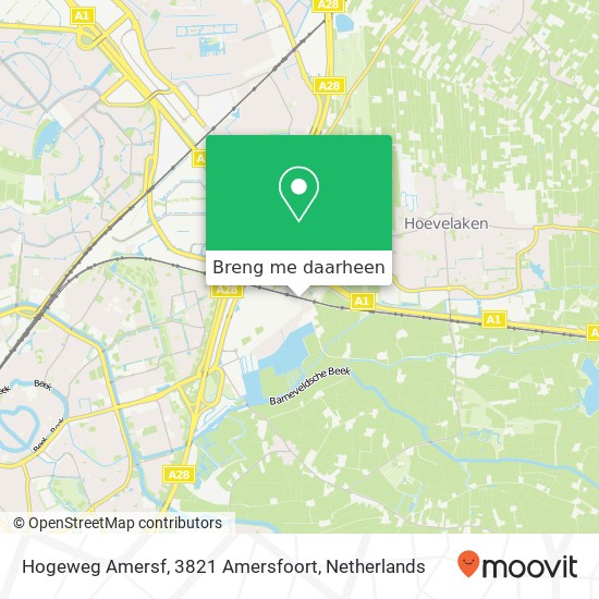 Hogeweg Amersf, 3821 Amersfoort kaart