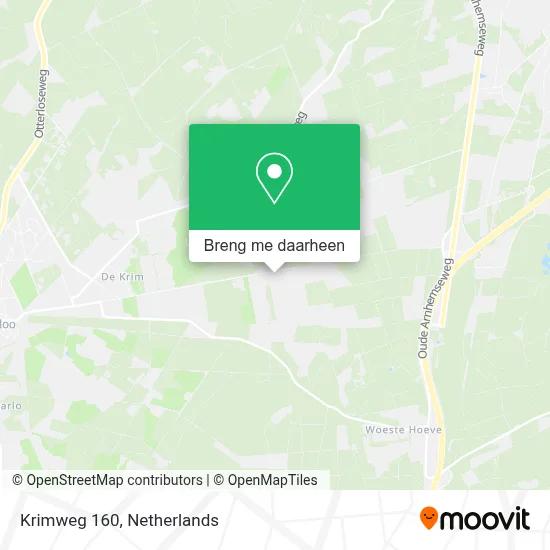 Krimweg 160, 7351 TM Hoenderloo kaart