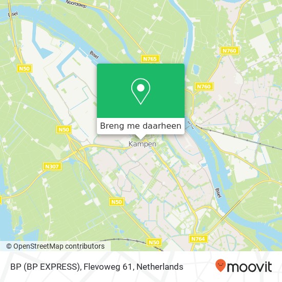 BP (BP EXPRESS), Flevoweg 61 kaart