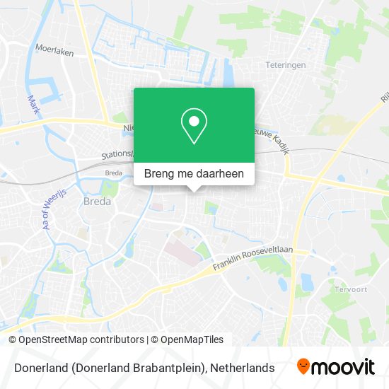 Donerland (Donerland Brabantplein) kaart