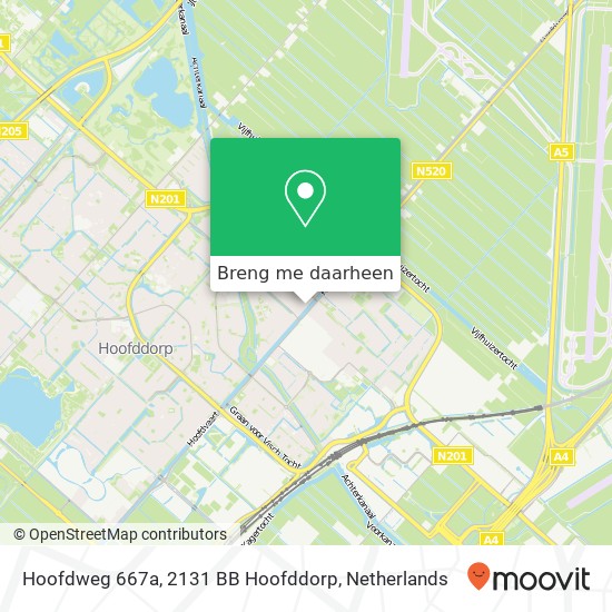 Hoofdweg 667a, 2131 BB Hoofddorp kaart